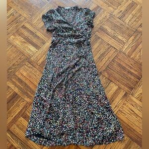 Gerard Darel long maxi floral wrap dress - Size EU 44